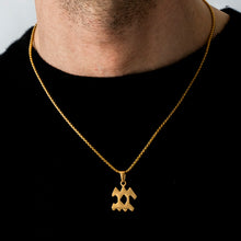 Load image into Gallery viewer, AQUARIUS - GOLD ZODIAC NECKLACE | 18K GOLD PLATED
