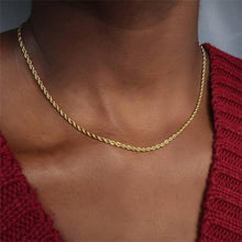 Load image into Gallery viewer, ROPE GOLD CHAIN | 18K PLATED