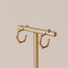 Load image into Gallery viewer, GOLD HIMERA STUD EARRINGS | 18K GOLD PLATED