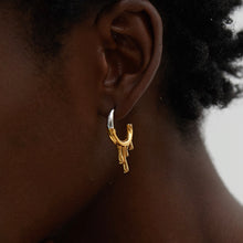 Load image into Gallery viewer, Liquid Gold Hoops | 18k Gold plated
