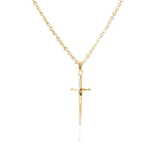 Load image into Gallery viewer, SWORD/DAGGER PENDANT NECKLACE | 18K GOLD PLATED

