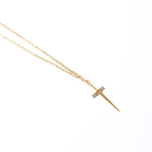 Load image into Gallery viewer, SWORD/DAGGER PENDANT NECKLACE | 18K GOLD PLATED
