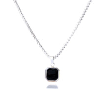 Load image into Gallery viewer, SQUARE PENDANT NECKLACE | SILVER
