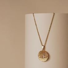 Load image into Gallery viewer, ELEGANT TREE OF LIFE PENDANT NECKLACE | 18K GOLD PLATED
