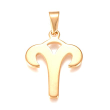 Load image into Gallery viewer, ARIES - GOLD ZODIAC NECKLACE | 18K GOLD PLATED

