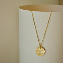 Load image into Gallery viewer, EVIL EYE DOUBLE SIDE NECKLACE WITH CUBIC ZIRCONIA | 18K GOLD PLATED

