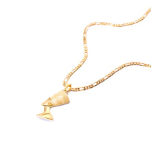 Load image into Gallery viewer, Nefertiti Pharaoh Pendant Necklace |18K Plated
