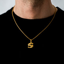 Load image into Gallery viewer, CANCER - GOLD ZODIAC NECKLACE | 18K GOLD PLATED
