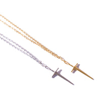 Load image into Gallery viewer, SWORD/DAGGER PENDANT NECkLACE | SILVER
