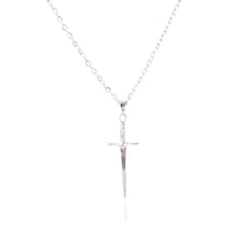 Load image into Gallery viewer, SWORD/DAGGER PENDANT NECkLACE | SILVER
