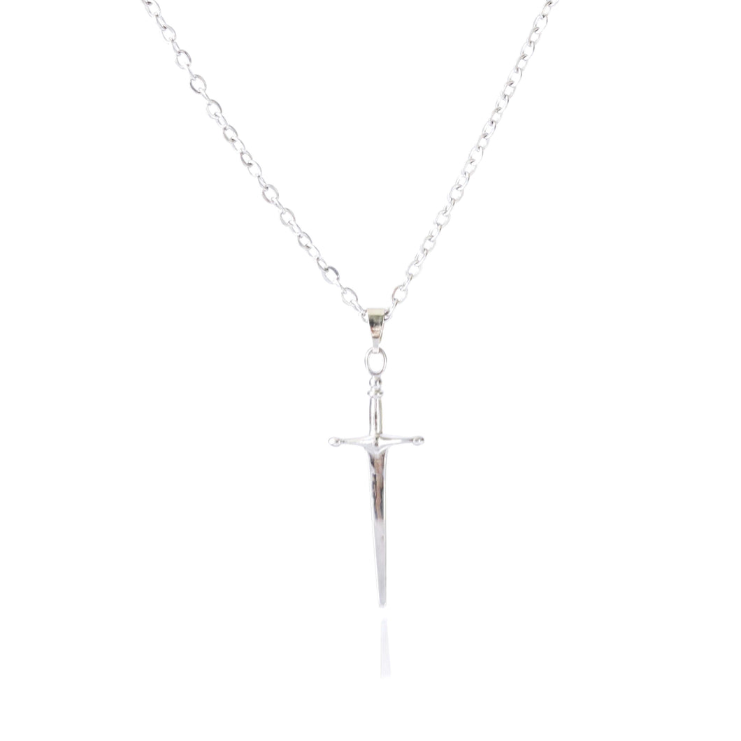 SWORD/DAGGER PENDANT NECkLACE | SILVER