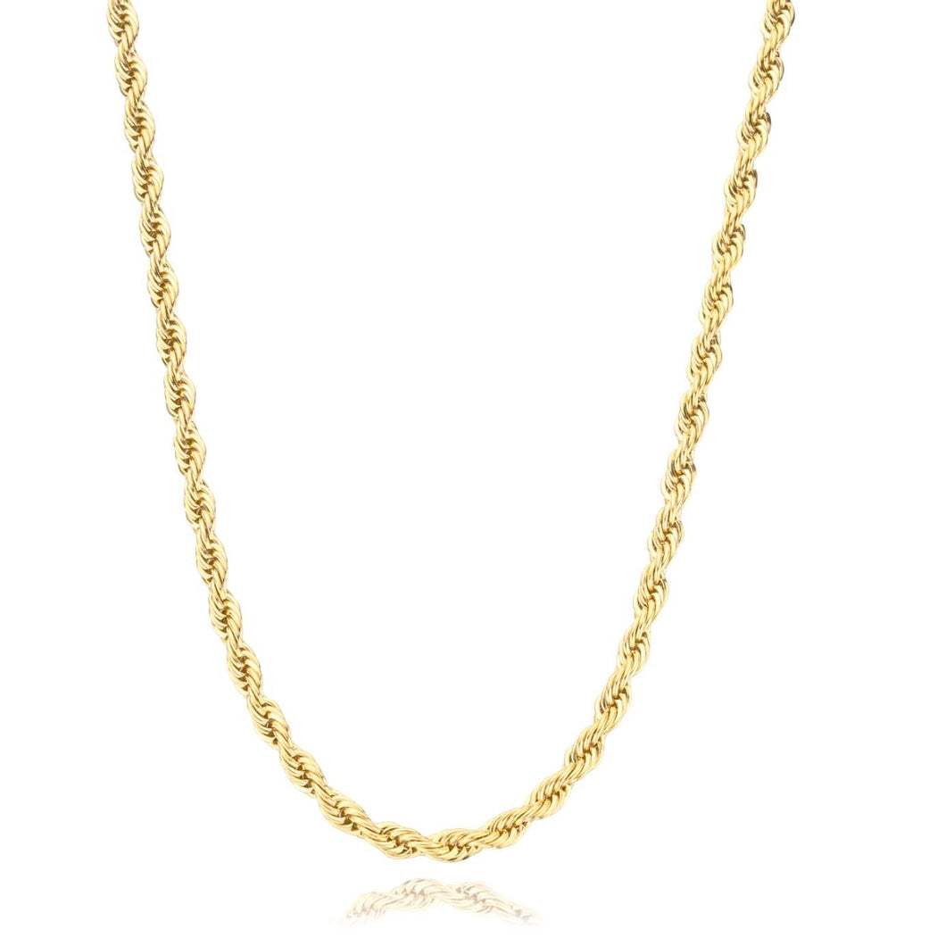 GOLD ROPE CHIAN 5mm | 18K PLATED