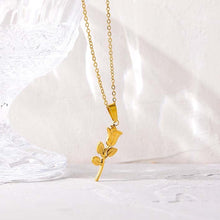 Load image into Gallery viewer, Rose Pendant Necklace | 18K Plated
