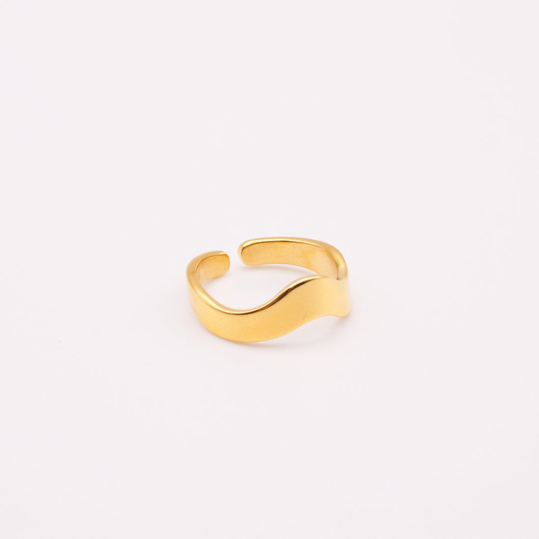 WAVE GOLD RING | 18K PLATED