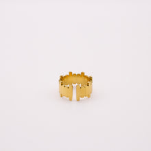 Load image into Gallery viewer, IRREGULAR OPENING GOLD RING | 18K PLATED
