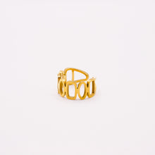 Load image into Gallery viewer, RECTUNGILE OPENING GOLD RING | 18K PLATED
