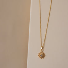 Load image into Gallery viewer, EVIL EYE NECKLACE WITH CUBIC ZIRCONIA | 18K GOLD PLATED
