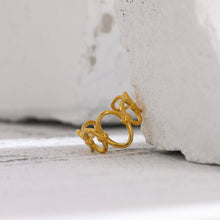 Load image into Gallery viewer, OVAL OPENING GOLD RING | 18K PLATED
