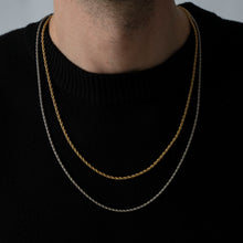 Load image into Gallery viewer, SILVER ROPE CHAIN 3mm | SIVER COLOUR
