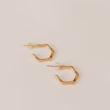 Load image into Gallery viewer, GOLD HIMERA STUD EARRINGS | 18K GOLD PLATED
