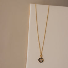 Load image into Gallery viewer, STAR DISC NECKLACE WITH CUBIC ZIRCONIA | 18K GOLD PLATED

