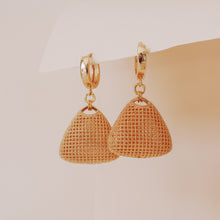 Load image into Gallery viewer, LUNA - GOLD HUGGIE EARRINGS | 18K GOLD PLATED

