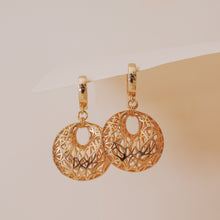 Load image into Gallery viewer, GRACE - GOLD HUGGIE EARRINGS | 18K GOLD PLATED
