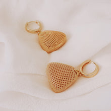 Load image into Gallery viewer, LUNA - GOLD HUGGIE EARRINGS | 18K GOLD PLATED
