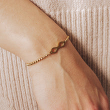 Load image into Gallery viewer, GOLD BOX CHAIN INFINITY BRACELET | 18K PLATED
