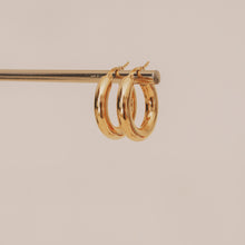 Load image into Gallery viewer, GOLD VICTORIA HOOP EARRINGS | 18K GOLD PLATED
