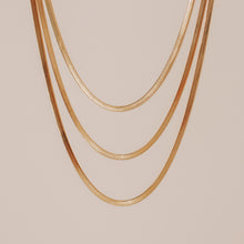 Load image into Gallery viewer, MULTILAYERED SERPENT CHAIN NECKLACE | 18K GOLD PLATED
