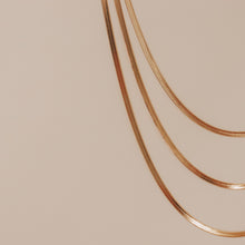 Load image into Gallery viewer, MULTILAYERED SERPENT CHAIN NECKLACE | 18K GOLD PLATED
