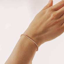 Load image into Gallery viewer, GOLD TENNIS BRACELET | 18K GOLD PLATED
