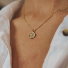 Load image into Gallery viewer, STAR DISC NECKLACE WITH CUBIC ZIRCONIA | 18K GOLD PLATED
